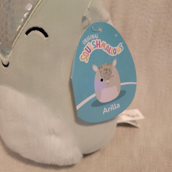 Squishmallows Arilla 7” sage green Armadillo Stuffed Plush NWT 2023 KellyToy - Picture 2 of 7